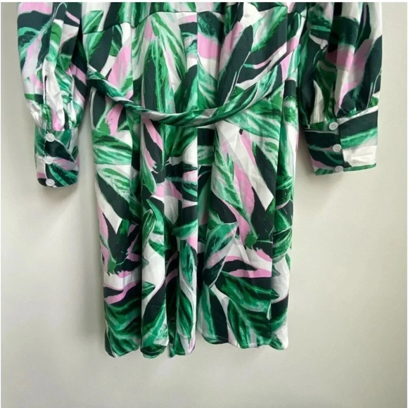 New BeautiCurve X Lane Bryant Palm Leaf Print ShirtDress
Button Dress Size 22 - Picture 6 of 15